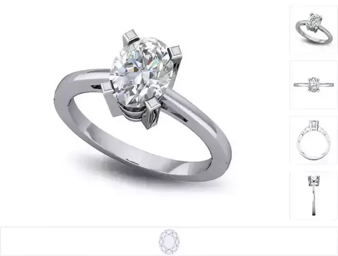 Women ring 3dm stl render detail