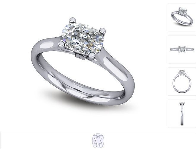 Women ring 3dm stl render detail 3D print model
