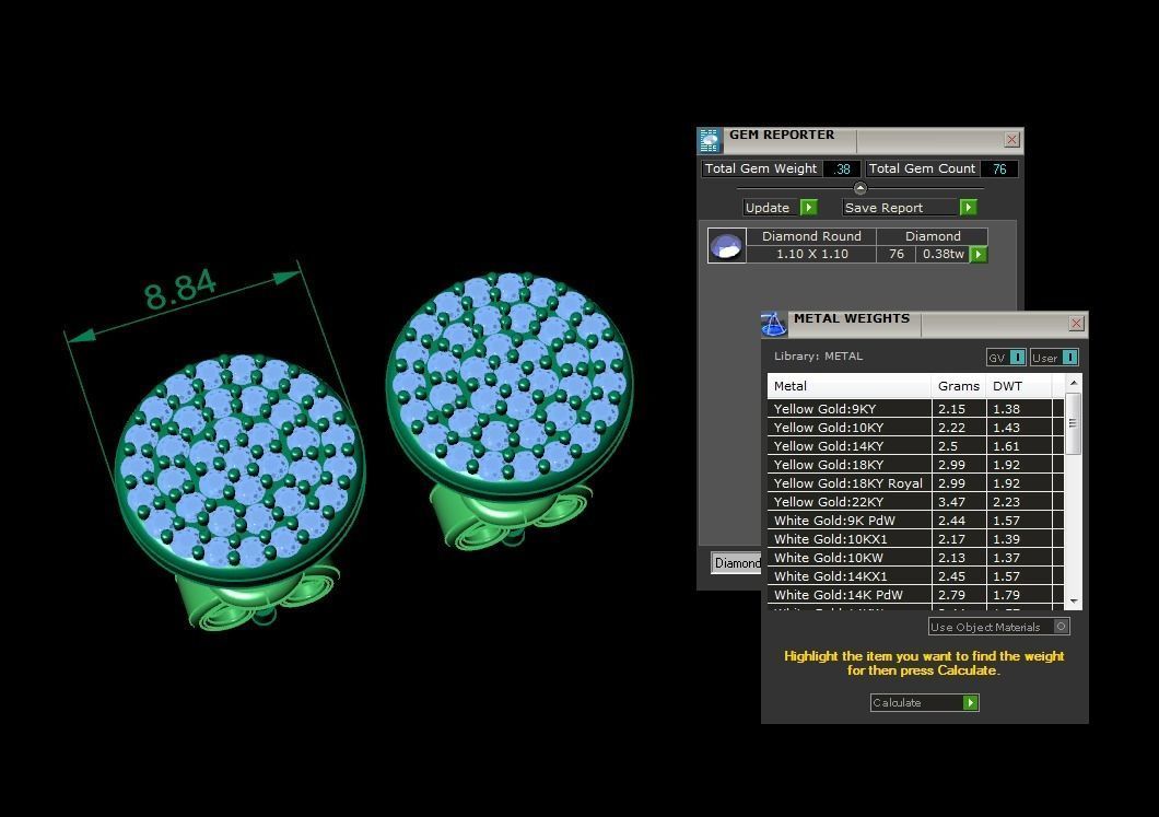 Earring Jewelry 3D print model_3