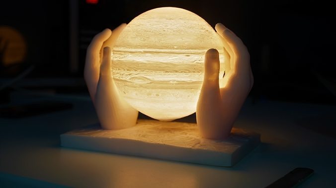 Jupiter lamp or home decor  3D print model