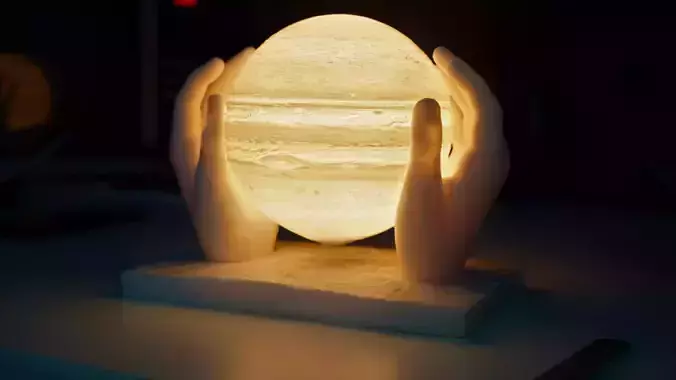 Jupiter lamp or home decor 