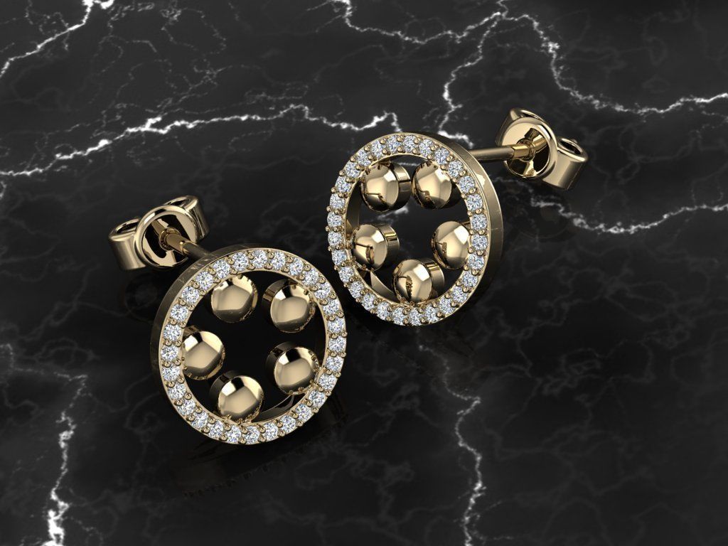 Earring Jewelry 3D print model_10