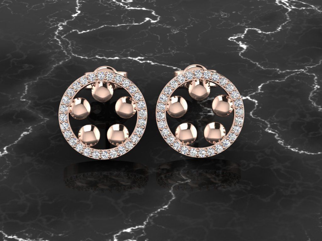 Earring Jewelry 3D print model_2