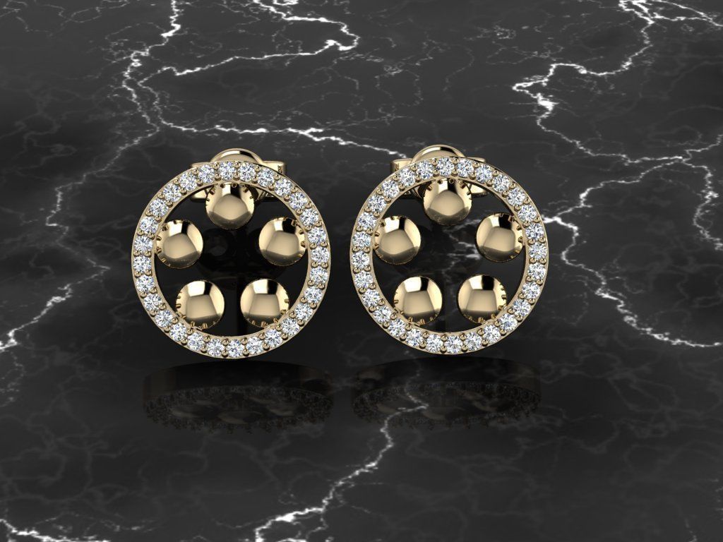 Earring Jewelry 3D print model_11