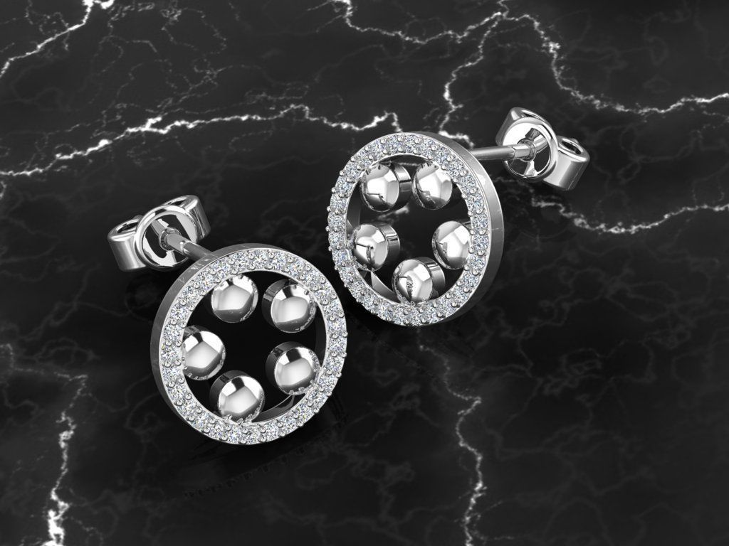 Earring Jewelry 3D print model_1