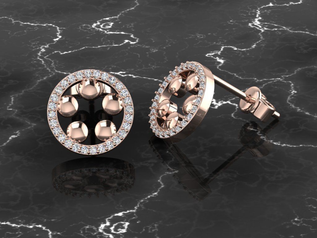 Earring Jewelry 3D print model_4