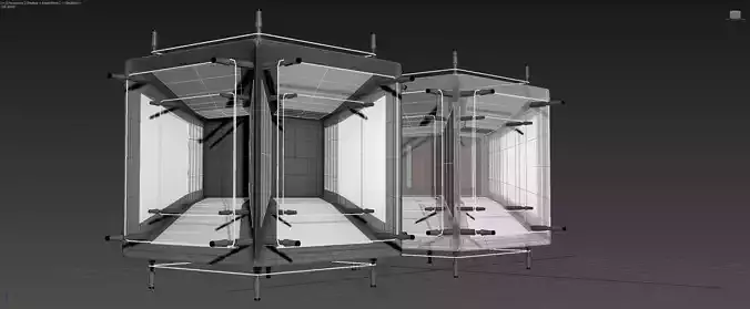 6D Tesseract - Ionic Lifter - Concept 3D model