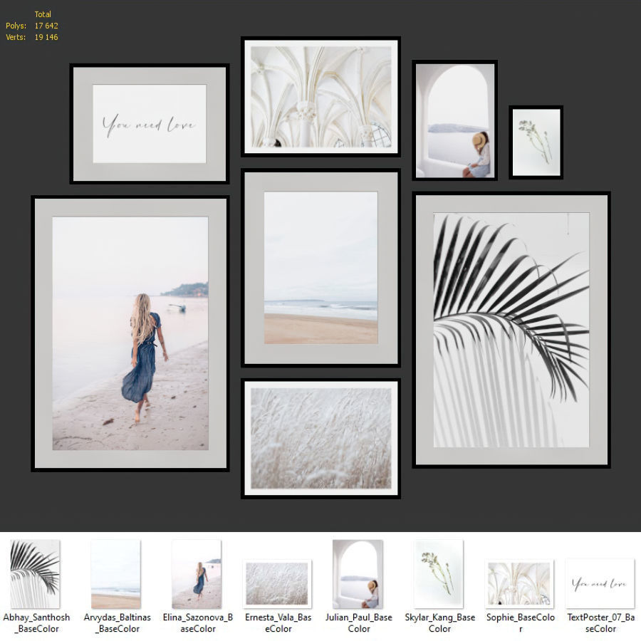 Gallery Wall 24 3D model_6