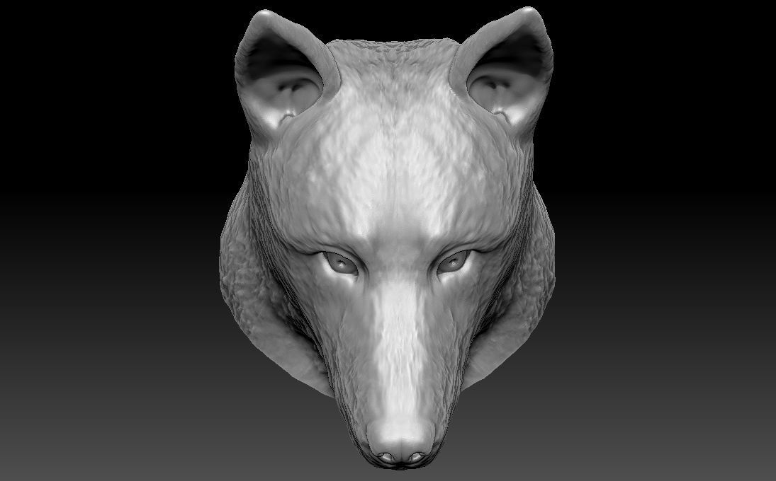 German Shepherd head for 3D printing 3D print model_17