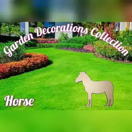 Wonderful Artificial Horse Home and Garden Outdoor Lawn Decor 3D model