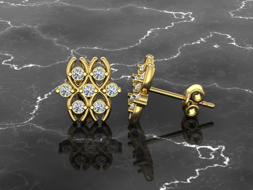 Earring Jewelry 3D print model_11