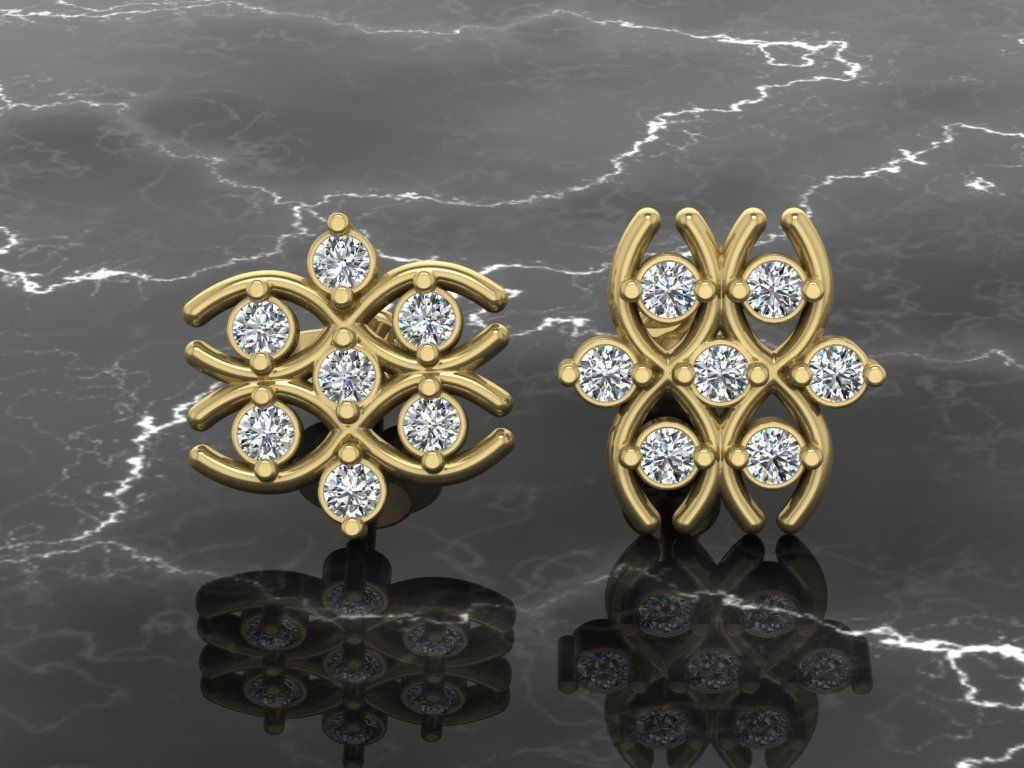 Earring Jewelry 3D print model_9