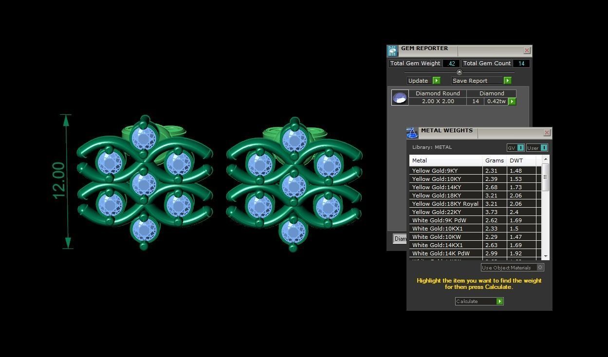 Earring Jewelry 3D print model_3