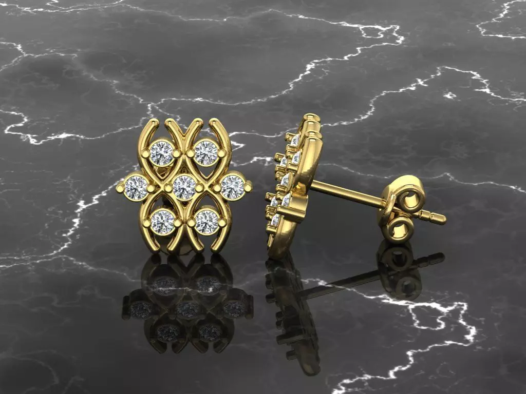 Earring Jewelry 3D print model_0