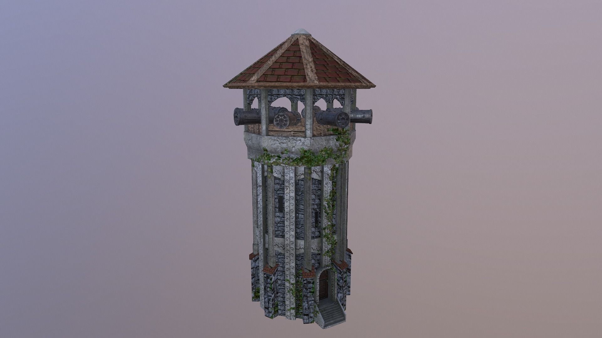 Archer Tower Level 15 3D model_7