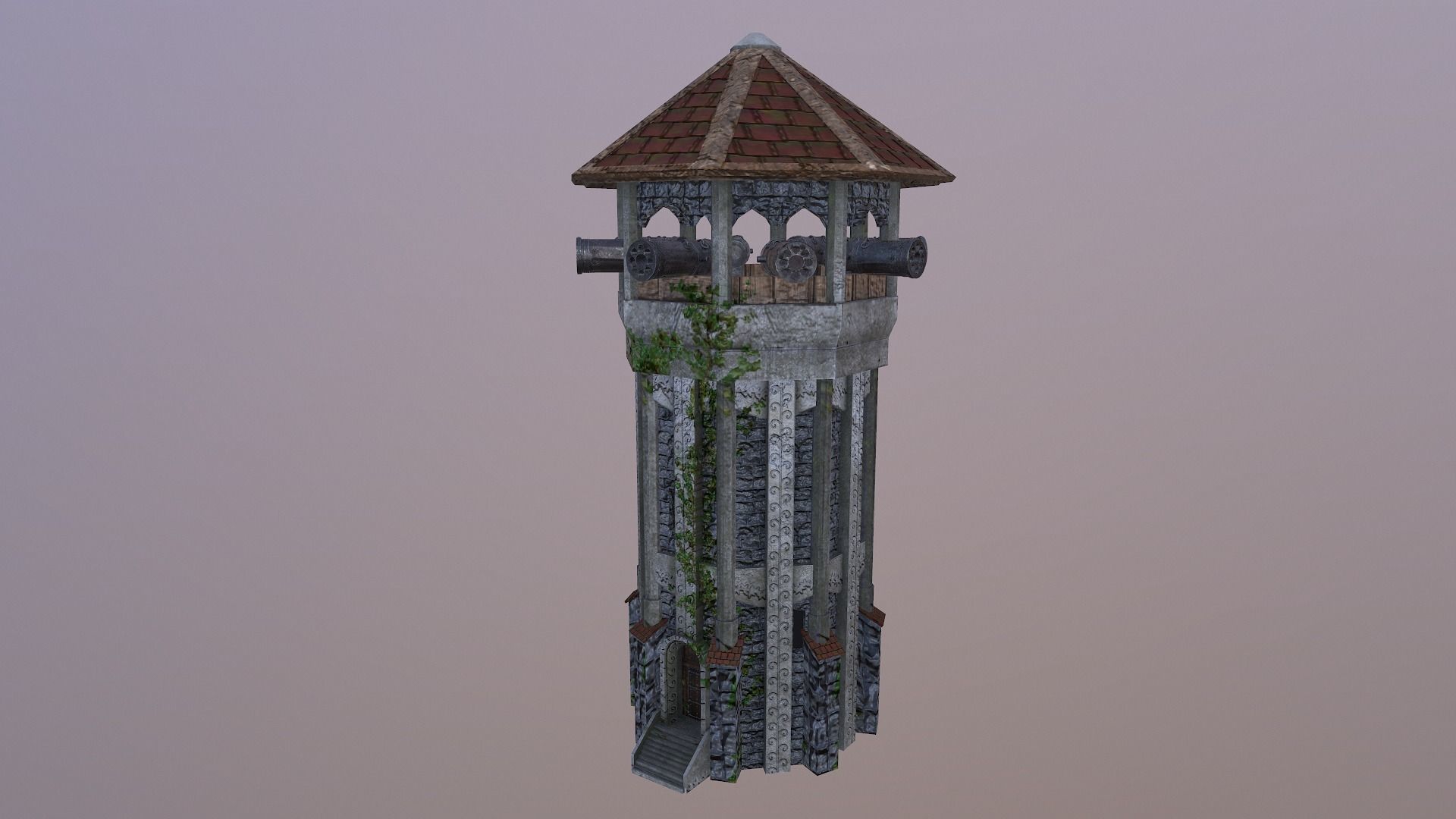 Archer Tower Level 15 3D model_4