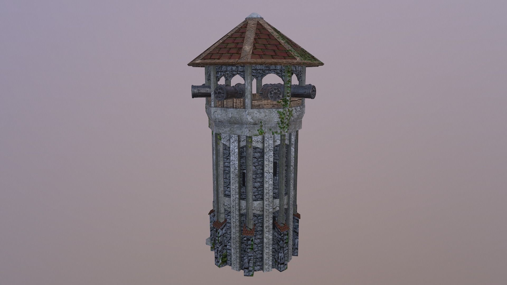 Archer Tower Level 15 3D model_5