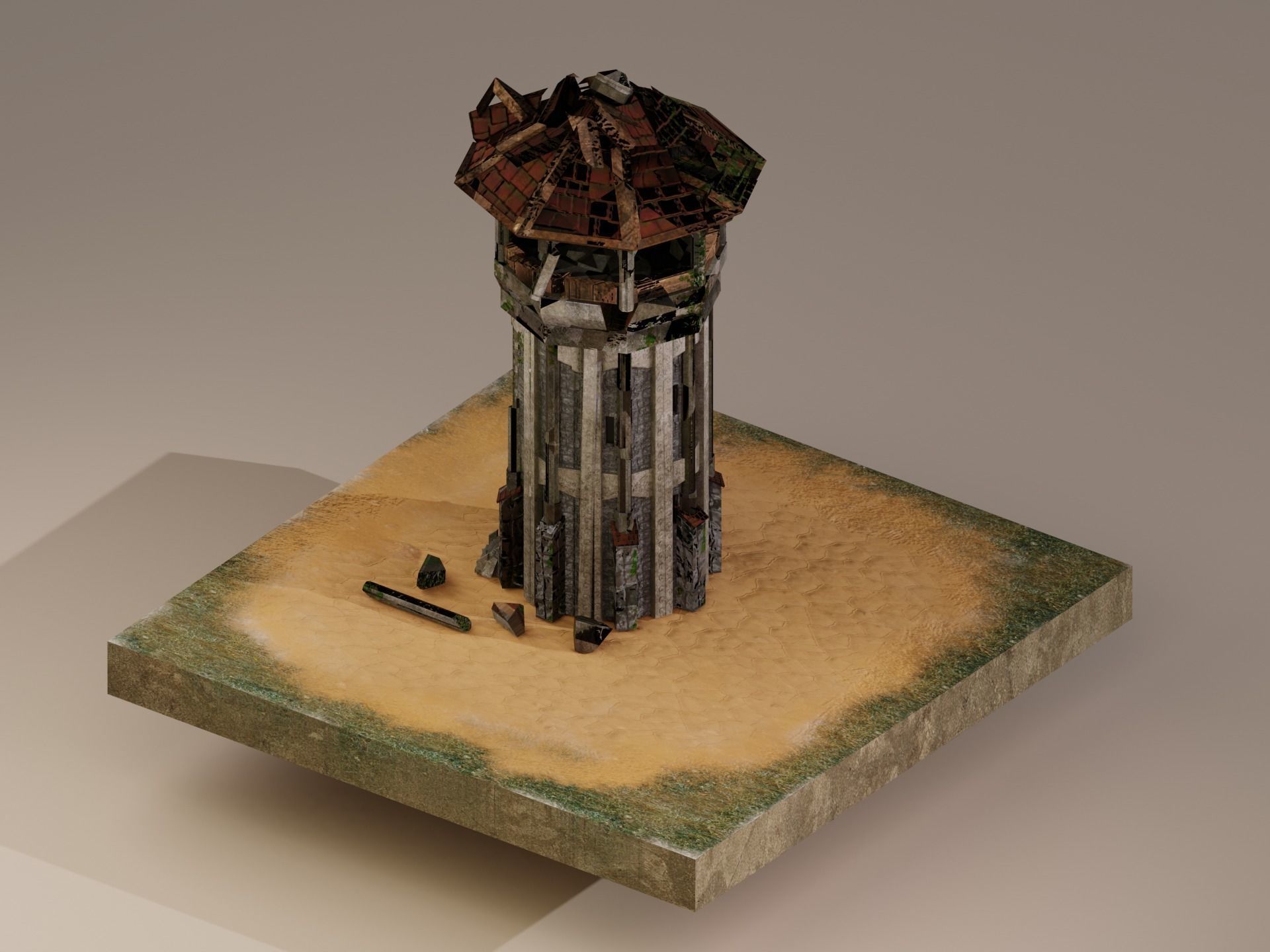 Archer Tower Level 15 3D model_2