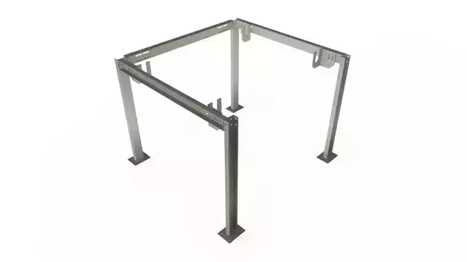 Dust collection bag hanger 3D model