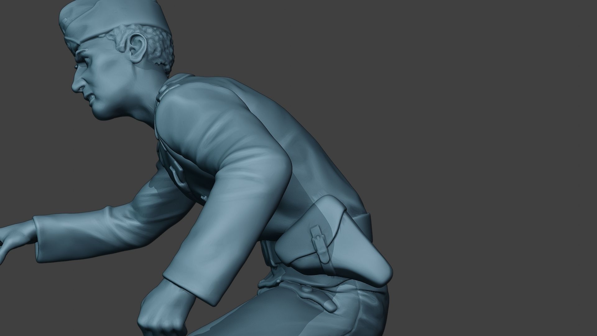 German Tank Crew unit ww2 OnTank GTC1 3D print model_17