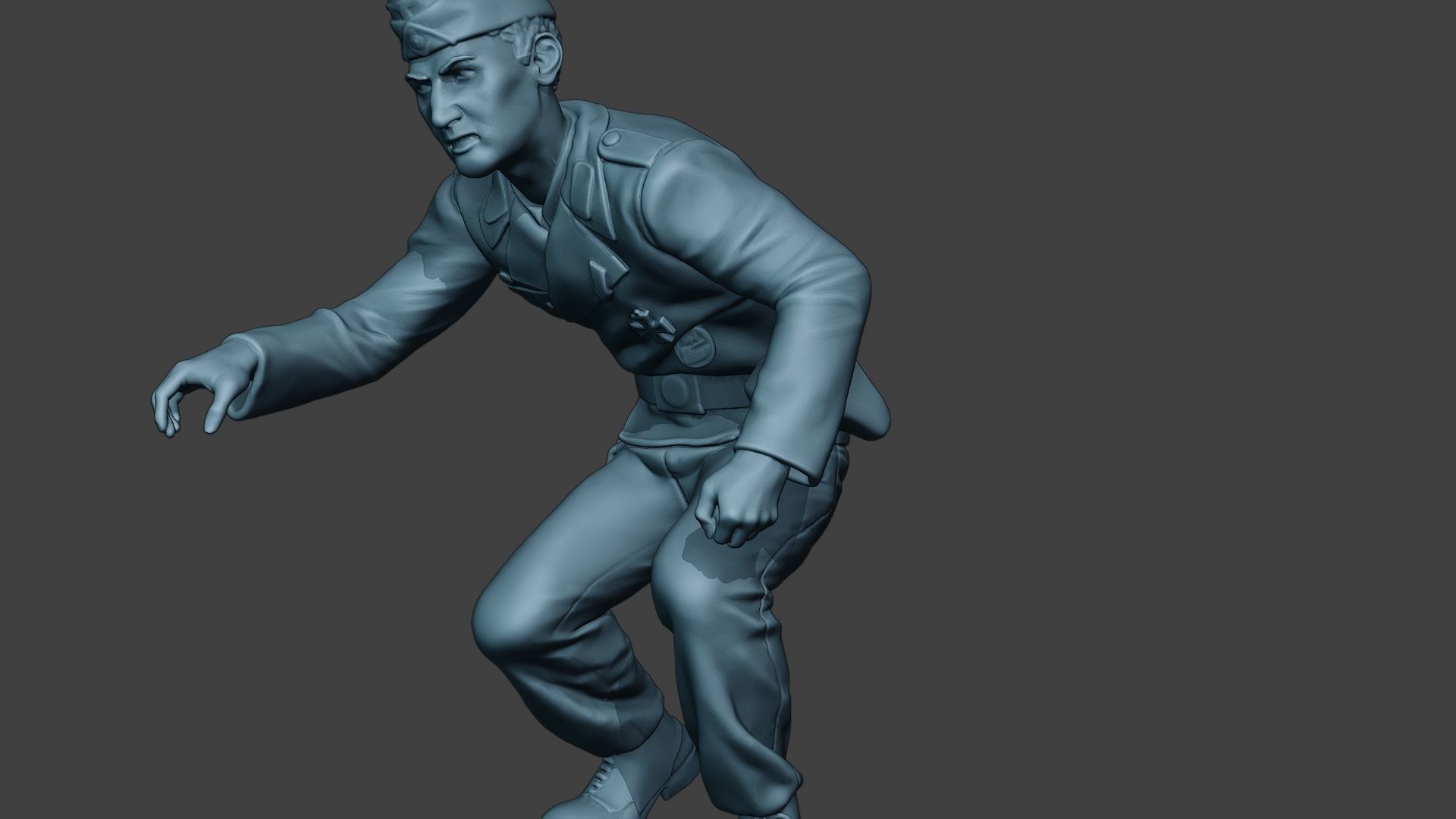 German Tank Crew unit ww2 OnTank GTC1 3D print model_27