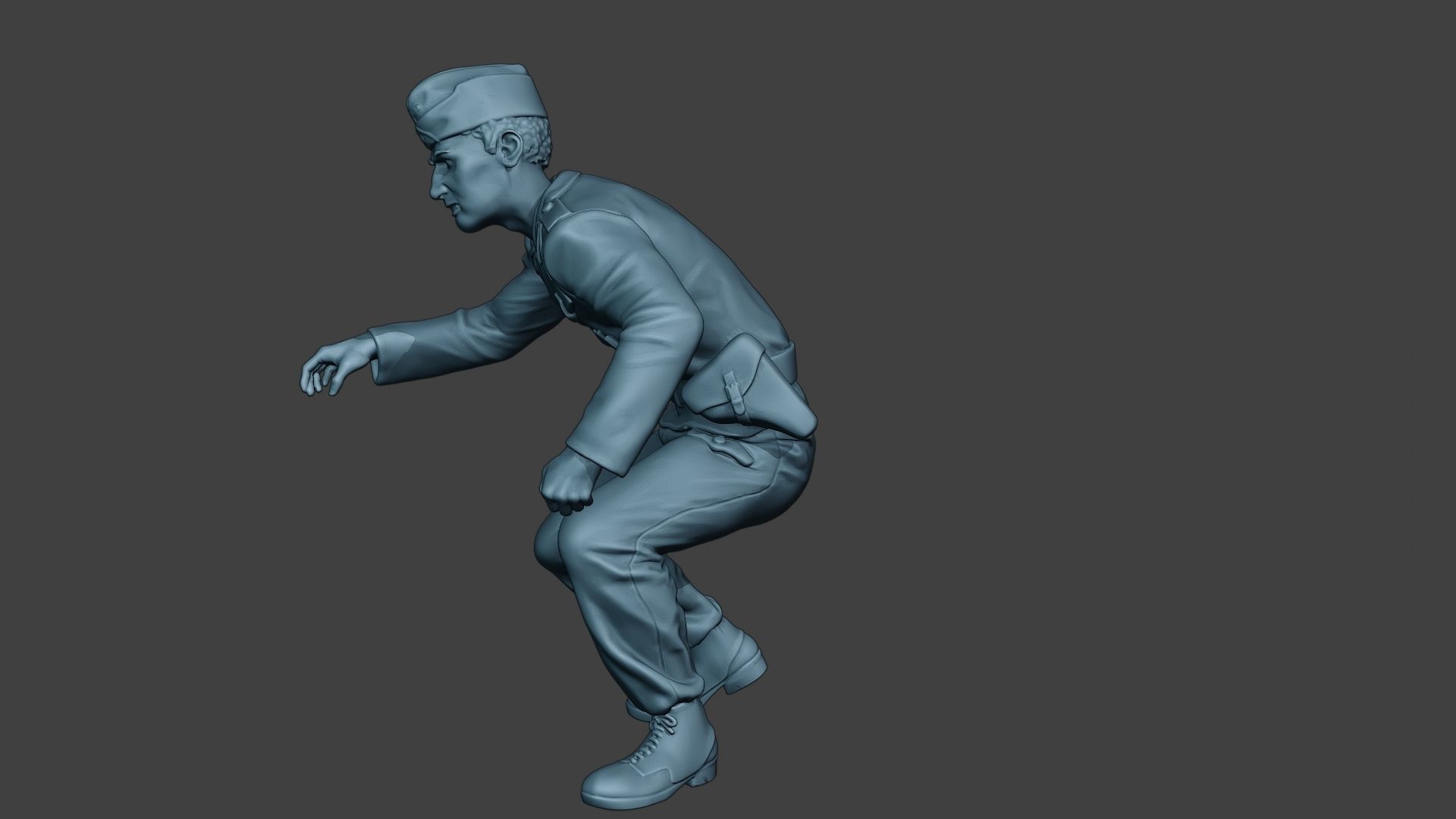 German Tank Crew unit ww2 OnTank GTC1 3D print model_3