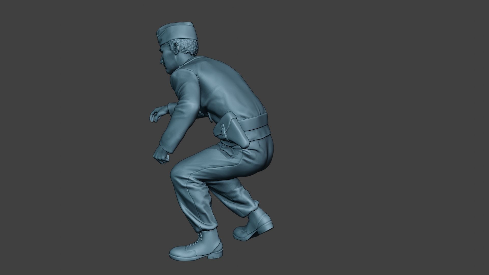 German Tank Crew unit ww2 OnTank GTC1 3D print model_4