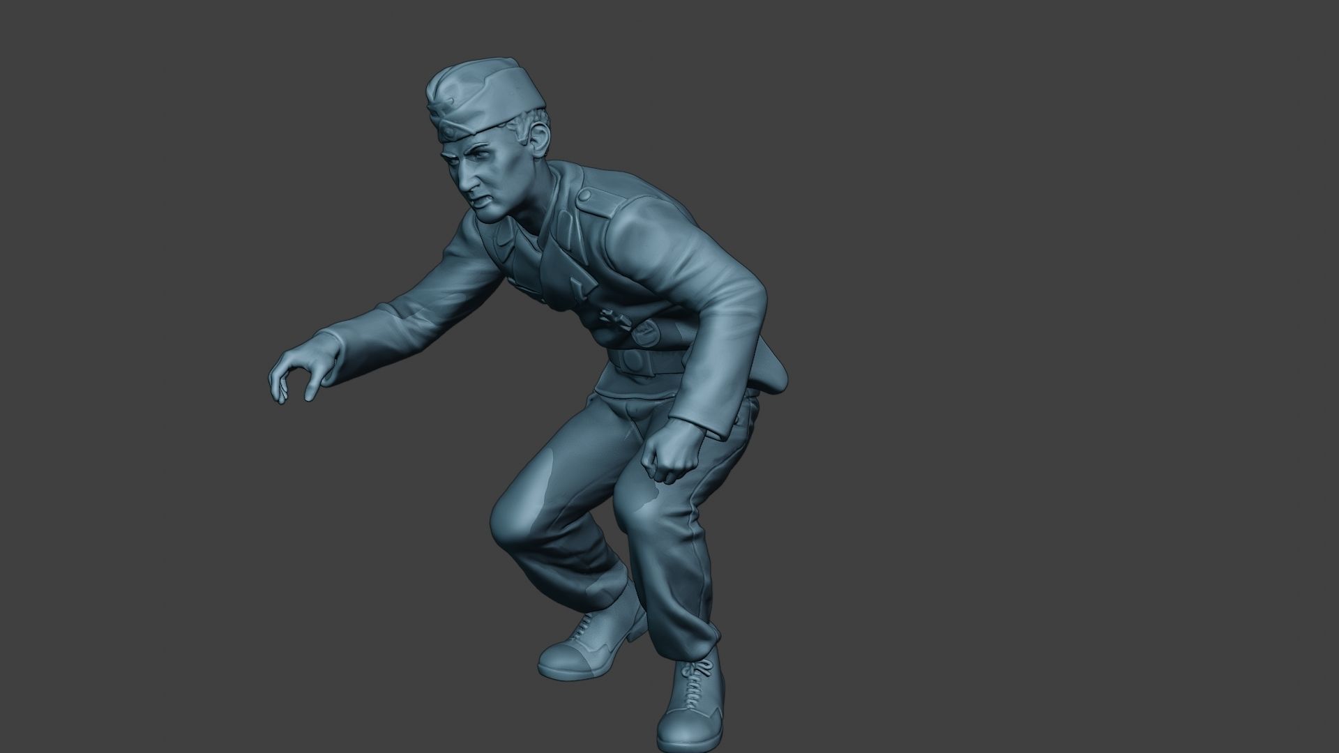 German Tank Crew unit ww2 OnTank GTC1 3D print model_2