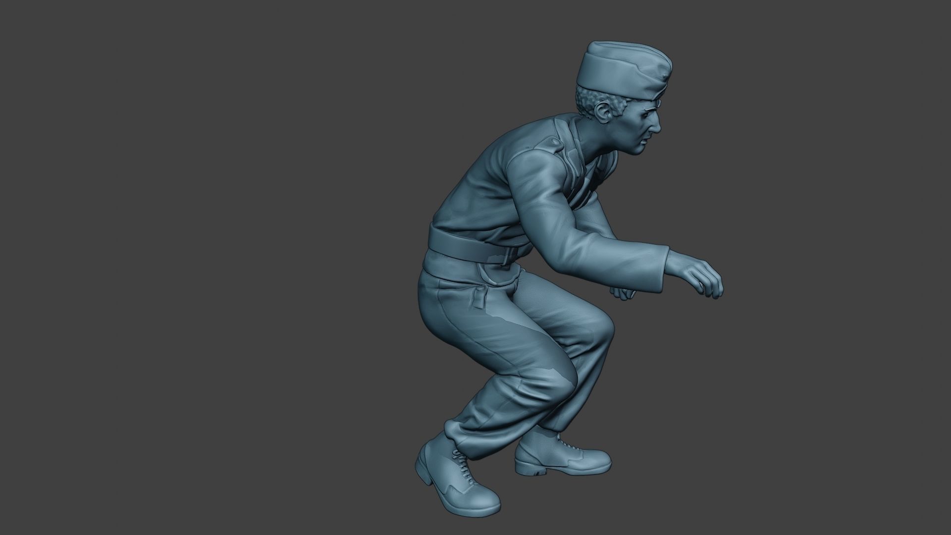 German Tank Crew unit ww2 OnTank GTC1 3D print model_9