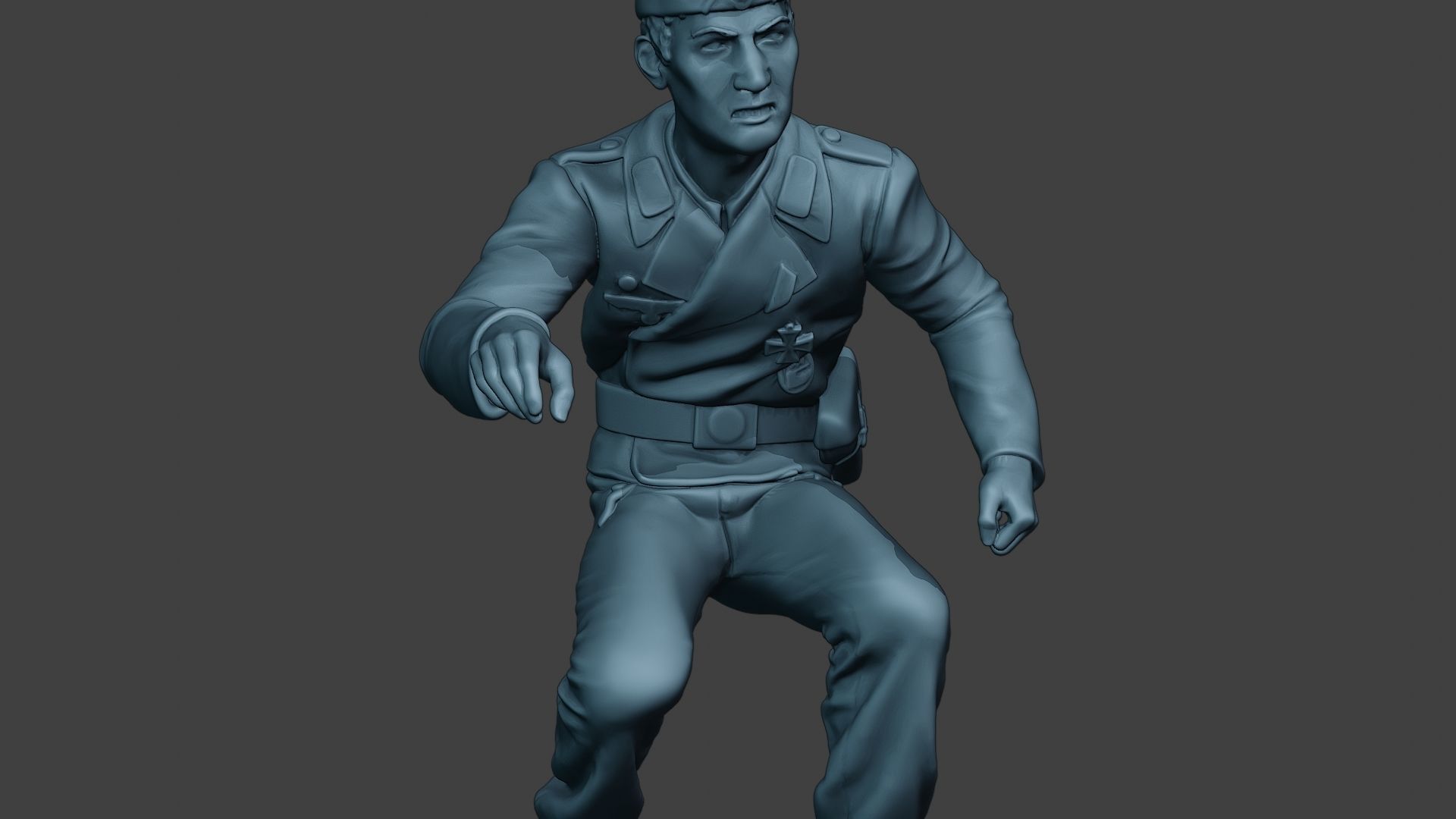 German Tank Crew unit ww2 OnTank GTC1 3D print model_28