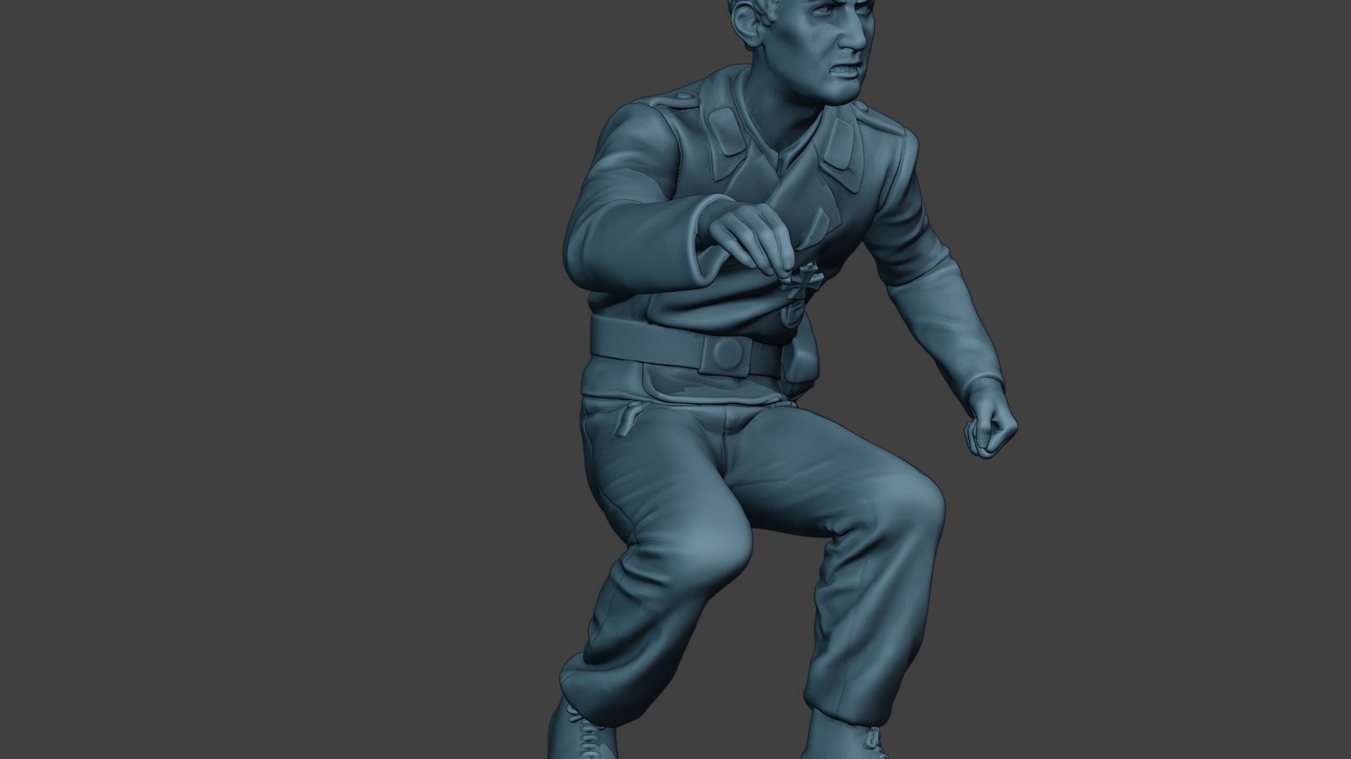 German Tank Crew unit ww2 OnTank GTC1 3D print model_13