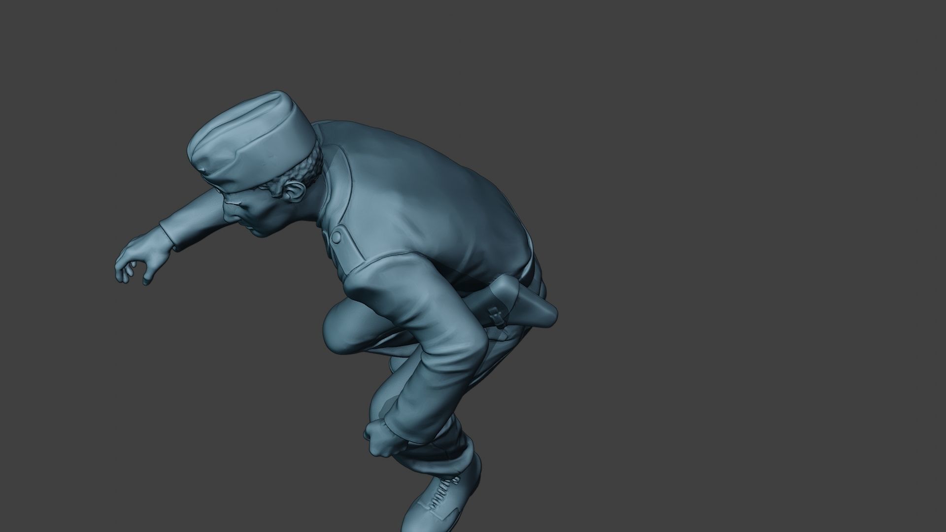 German Tank Crew unit ww2 OnTank GTC1 3D print model_15