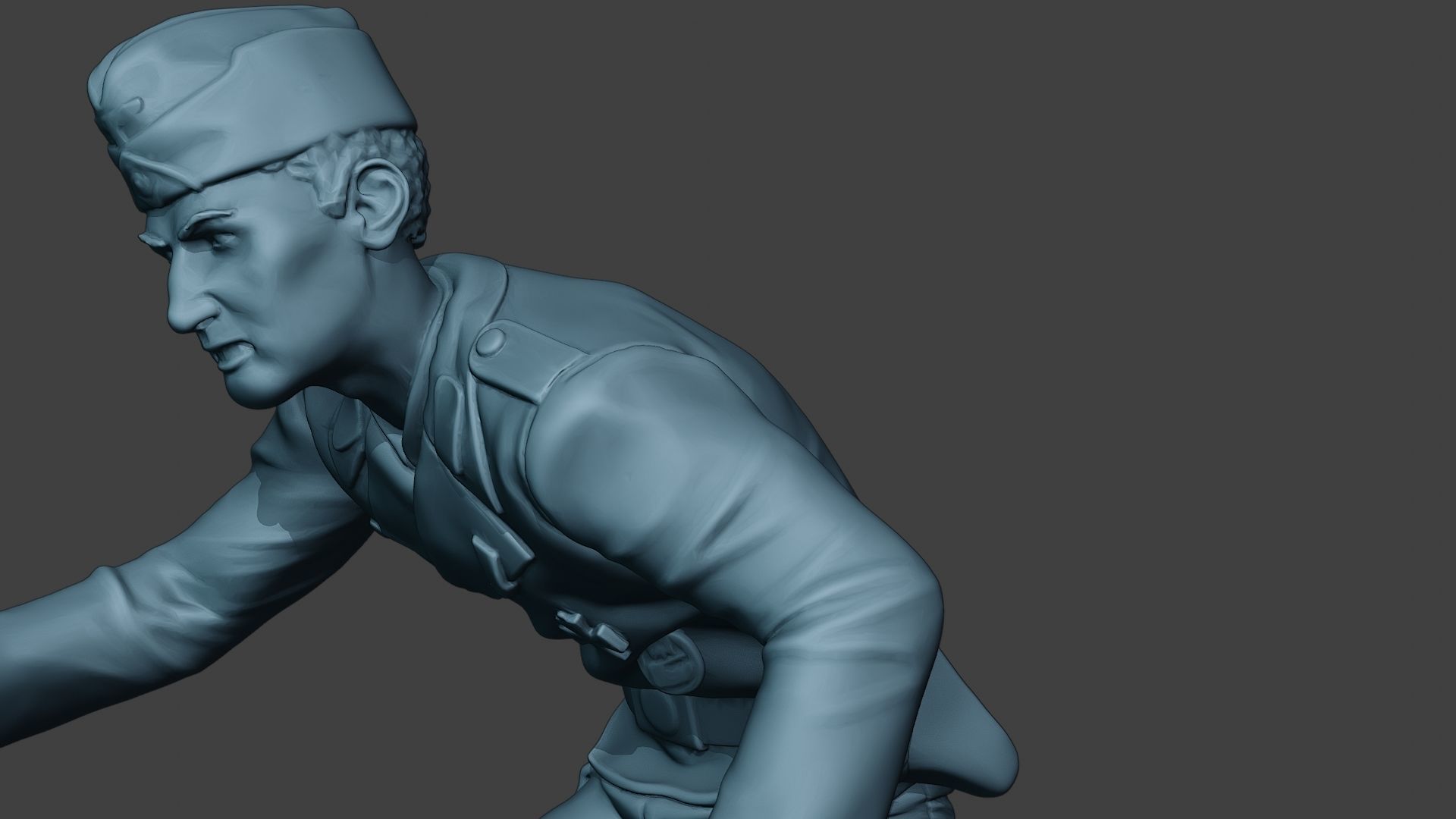 German Tank Crew unit ww2 OnTank GTC1 3D print model_18