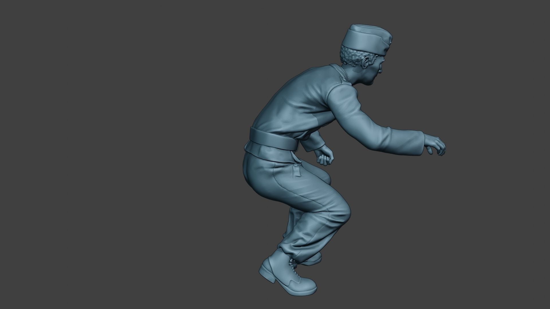 German Tank Crew unit ww2 OnTank GTC1 3D print model_8