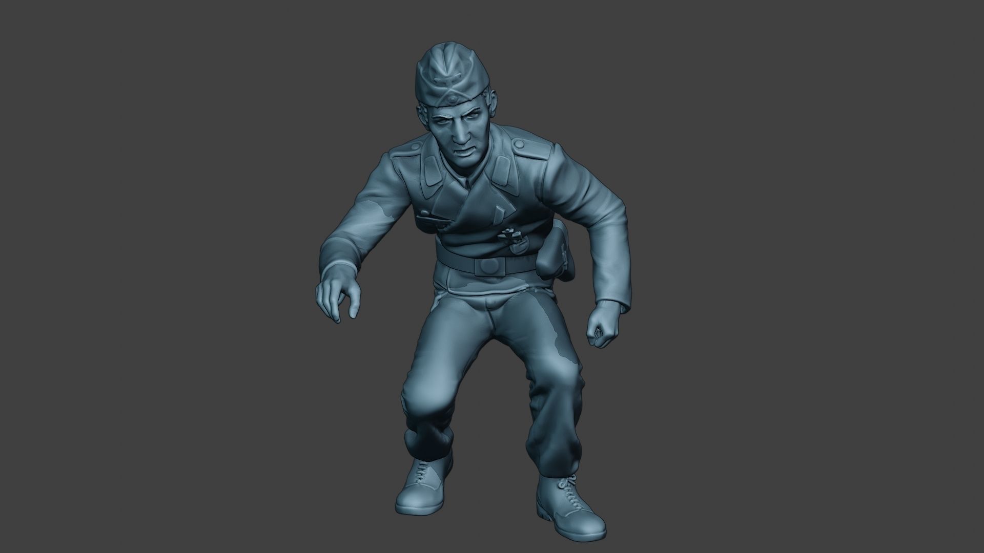 German Tank Crew unit ww2 OnTank GTC1 3D print model_11