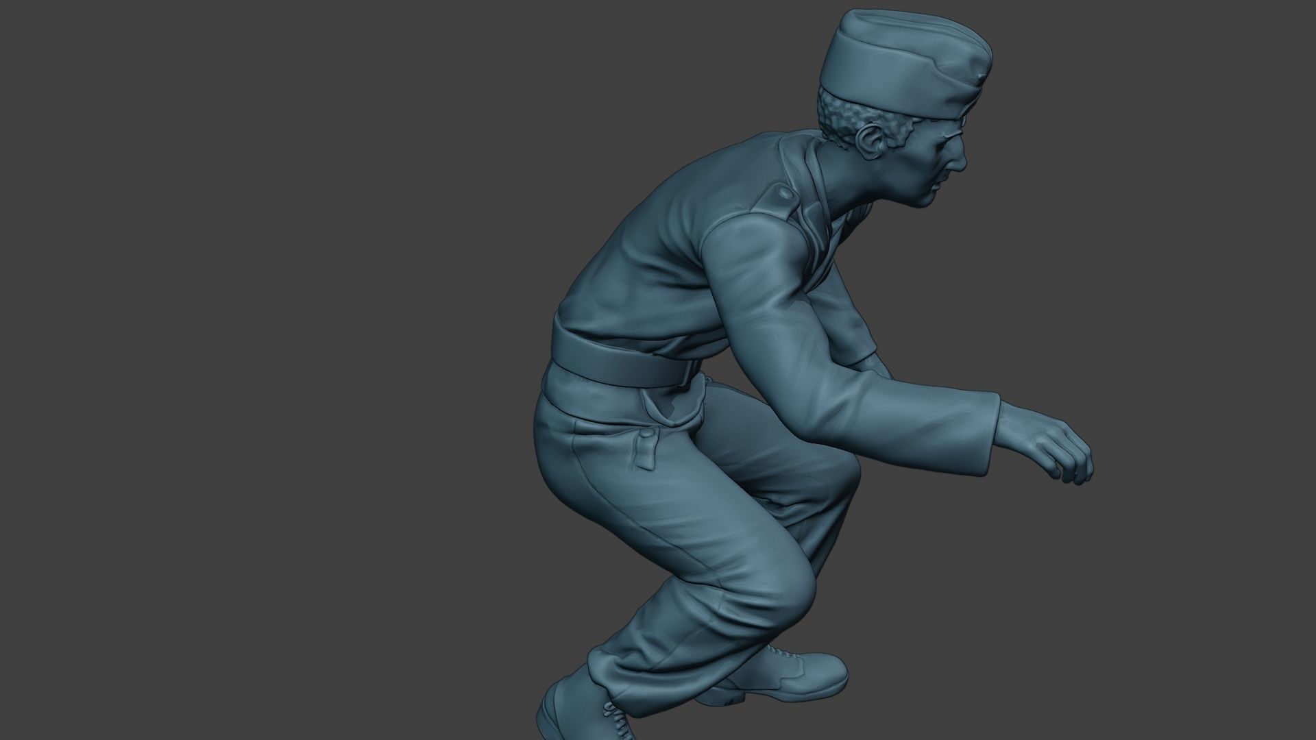 German Tank Crew unit ww2 OnTank GTC1 3D print model_30