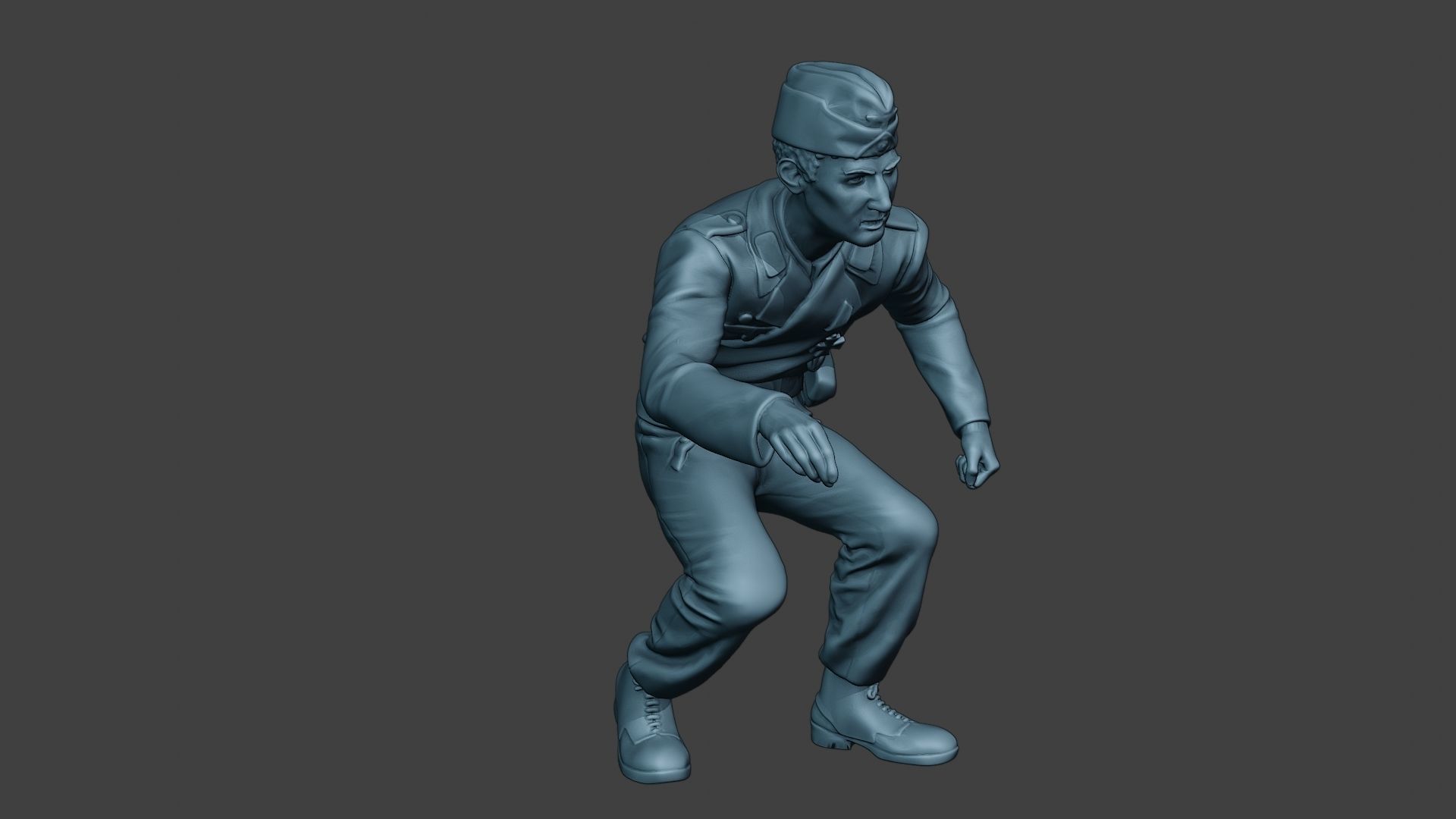 German Tank Crew unit ww2 OnTank GTC1 3D print model_10