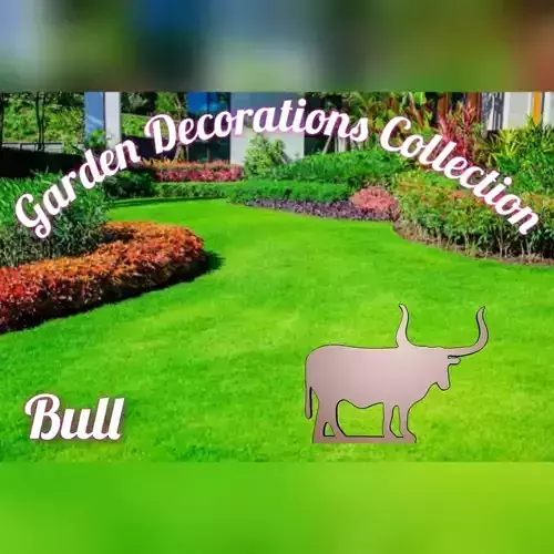 Wonderful Artificial Bull Home and Garden Outdoor Lawn Decor 3D model