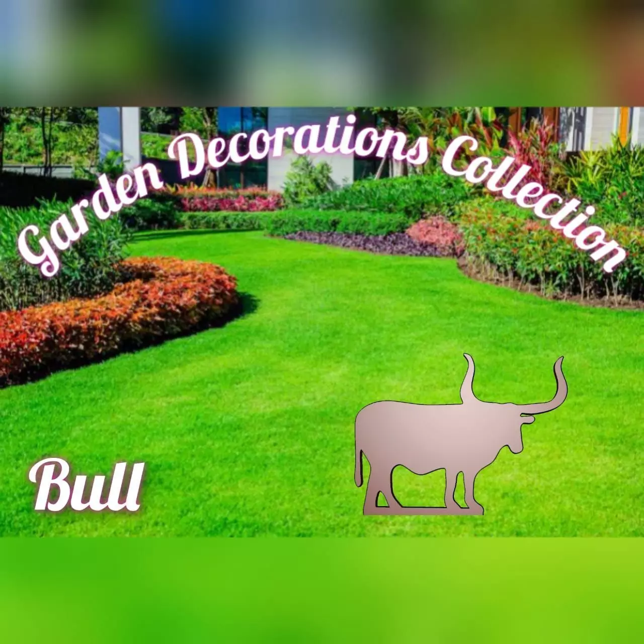Wonderful Artificial Bull Home and Garden Outdoor Lawn Decor 3D model