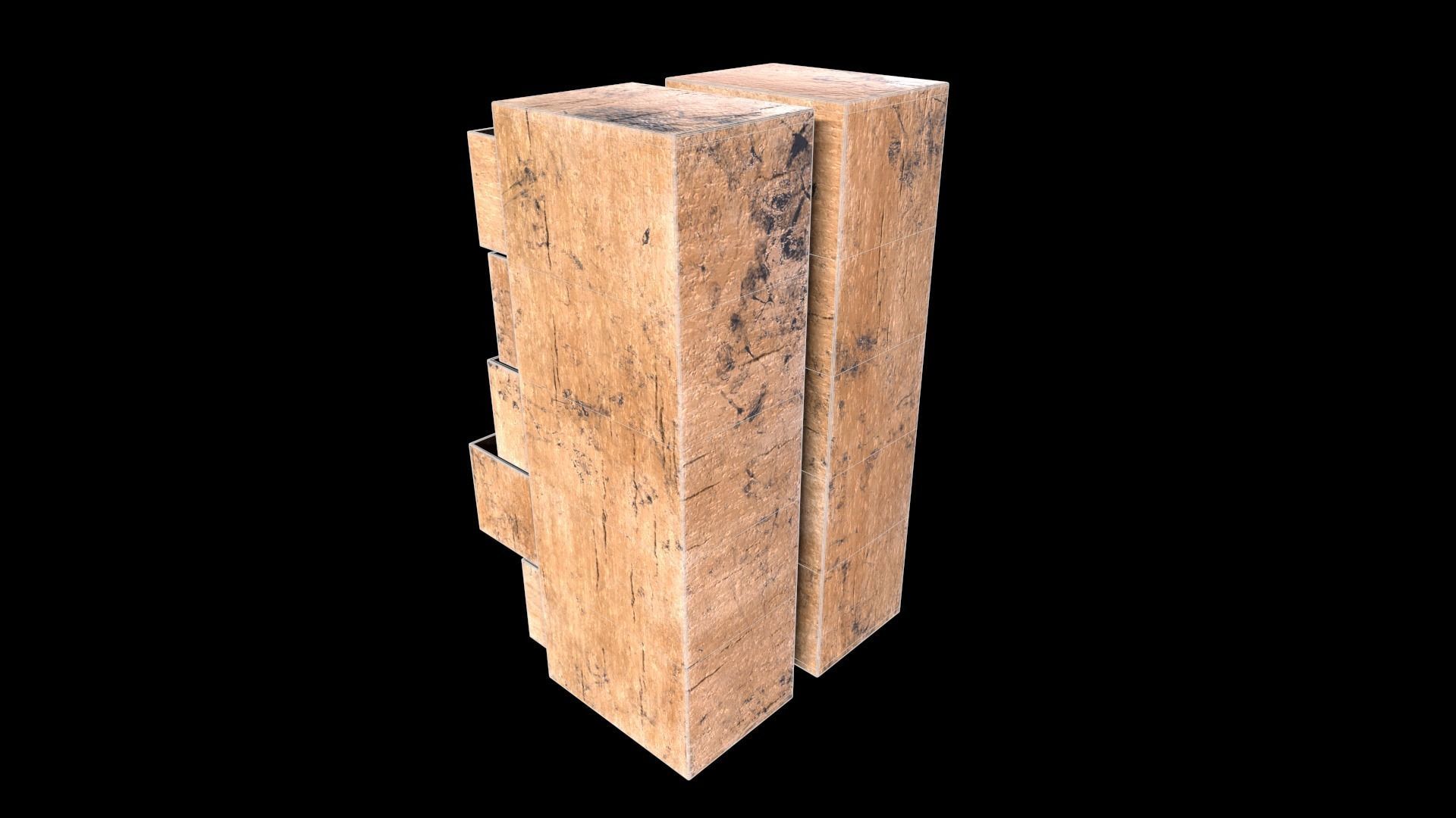 Cabinet V1 - 009 Low-poly 3D model_14