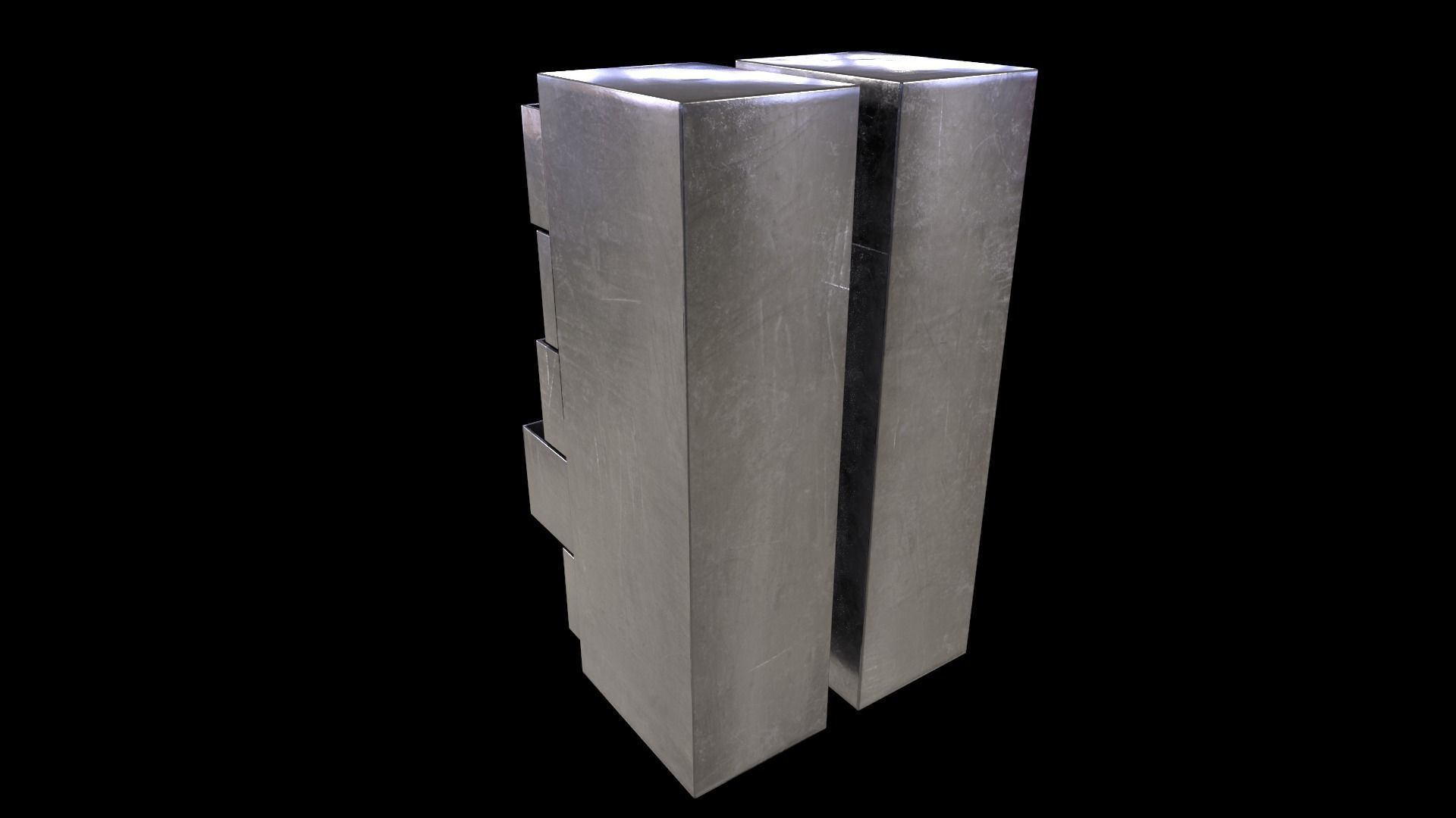 Cabinet V1 - 010 Low-poly 3D model_17