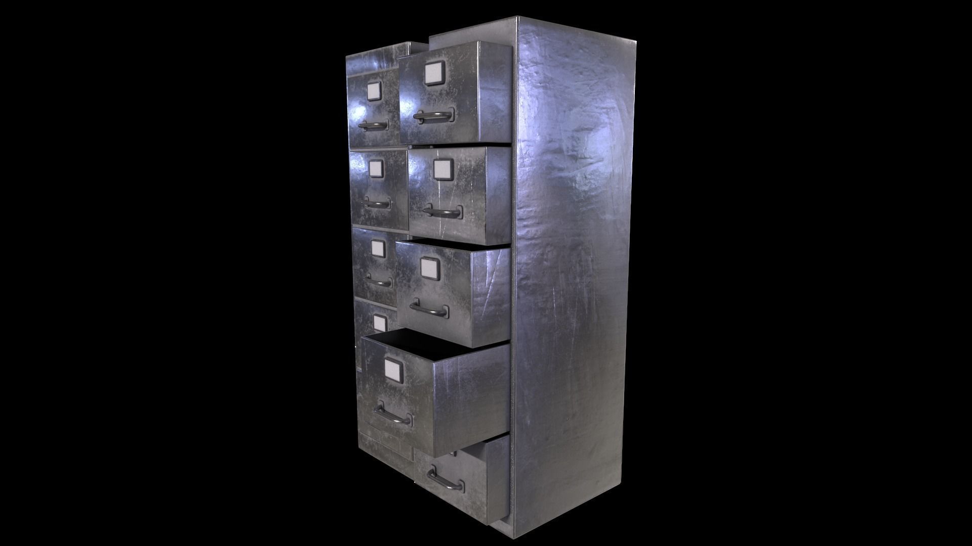 Cabinet V1 - 010 Low-poly 3D model_2