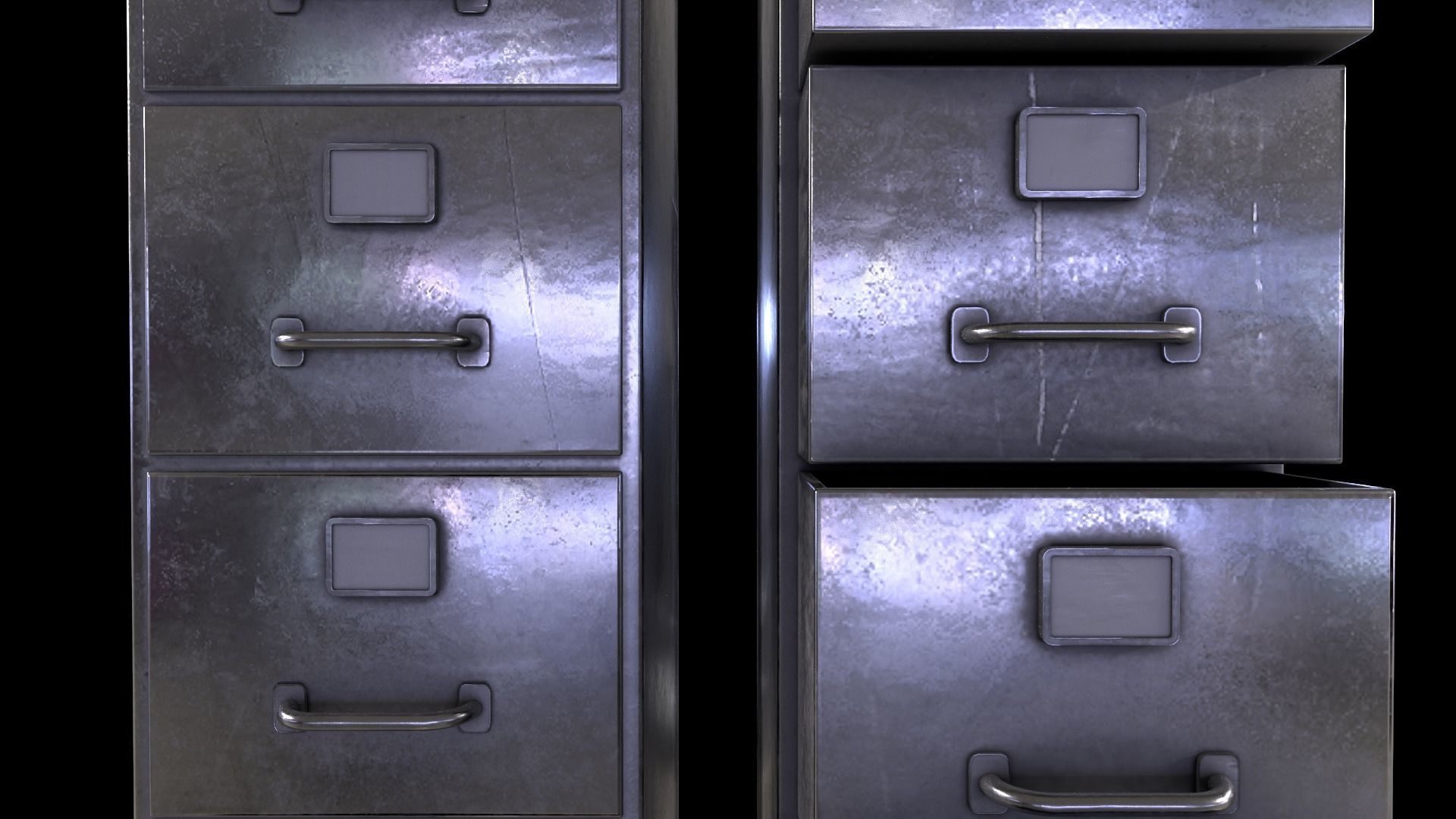 Cabinet V1 - 010 Low-poly 3D model_8