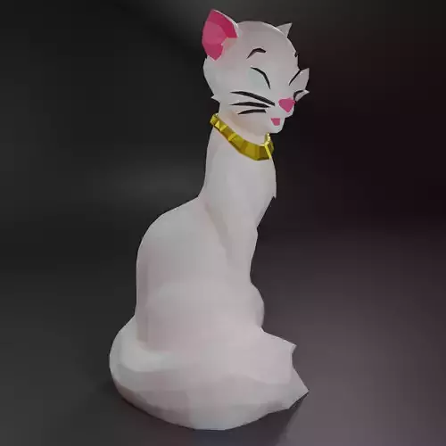 Duchess Aristocats Low Poly 3D model Low-poly 3D model Low-poly 3D model
