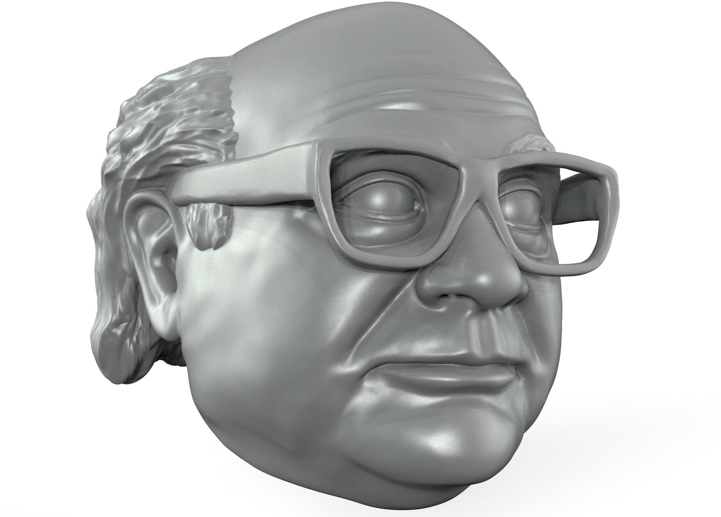 Dani De Kito action figure 3D printable file head 3D print model_7