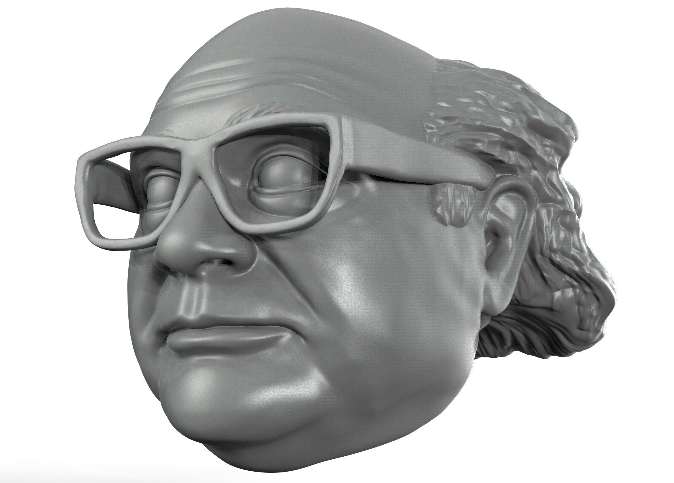 Dani De Kito action figure 3D printable file head 3D print model_3