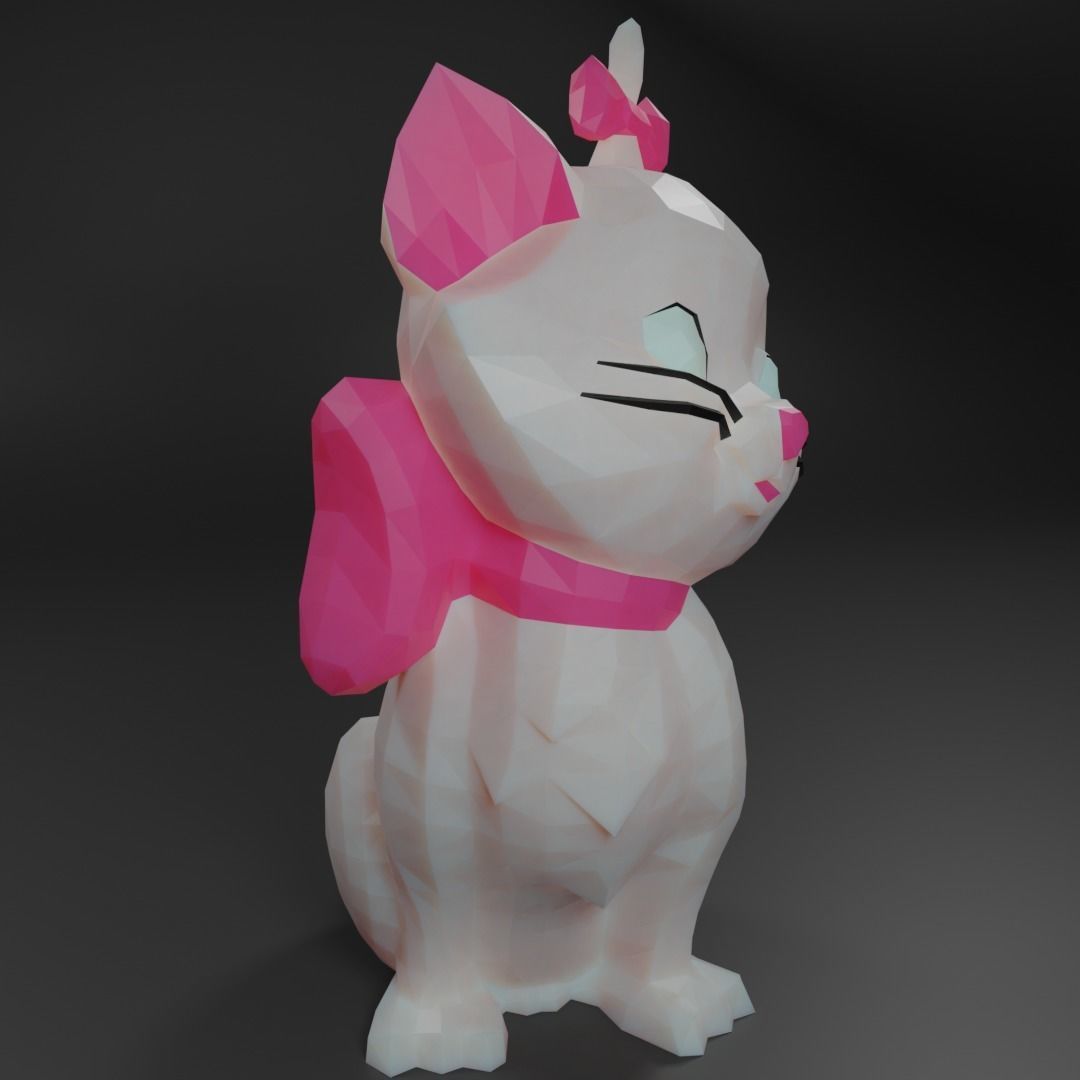 Mari Aristocats Low Poly 3D model Low-poly 3D model_11