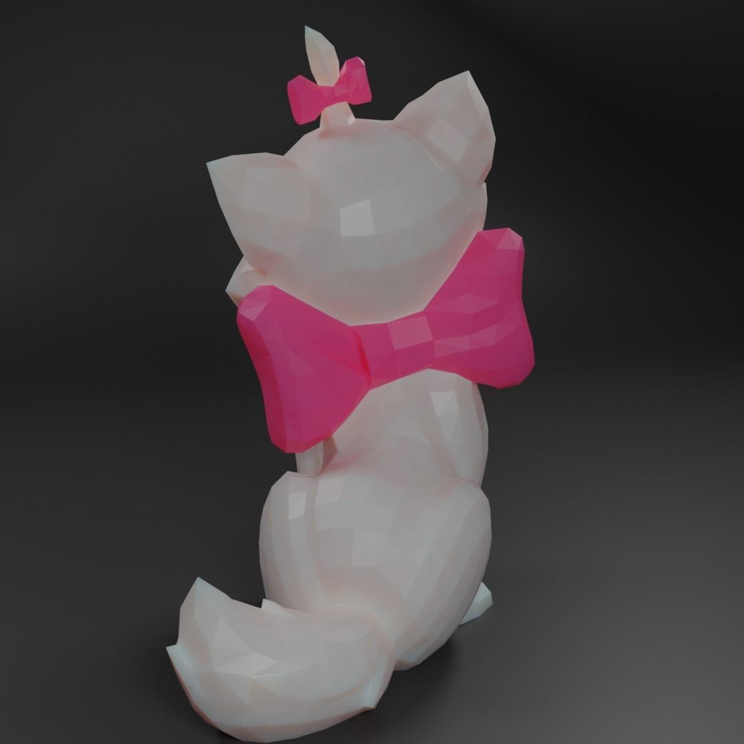 Mari Aristocats Low Poly 3D model Low-poly 3D model_7