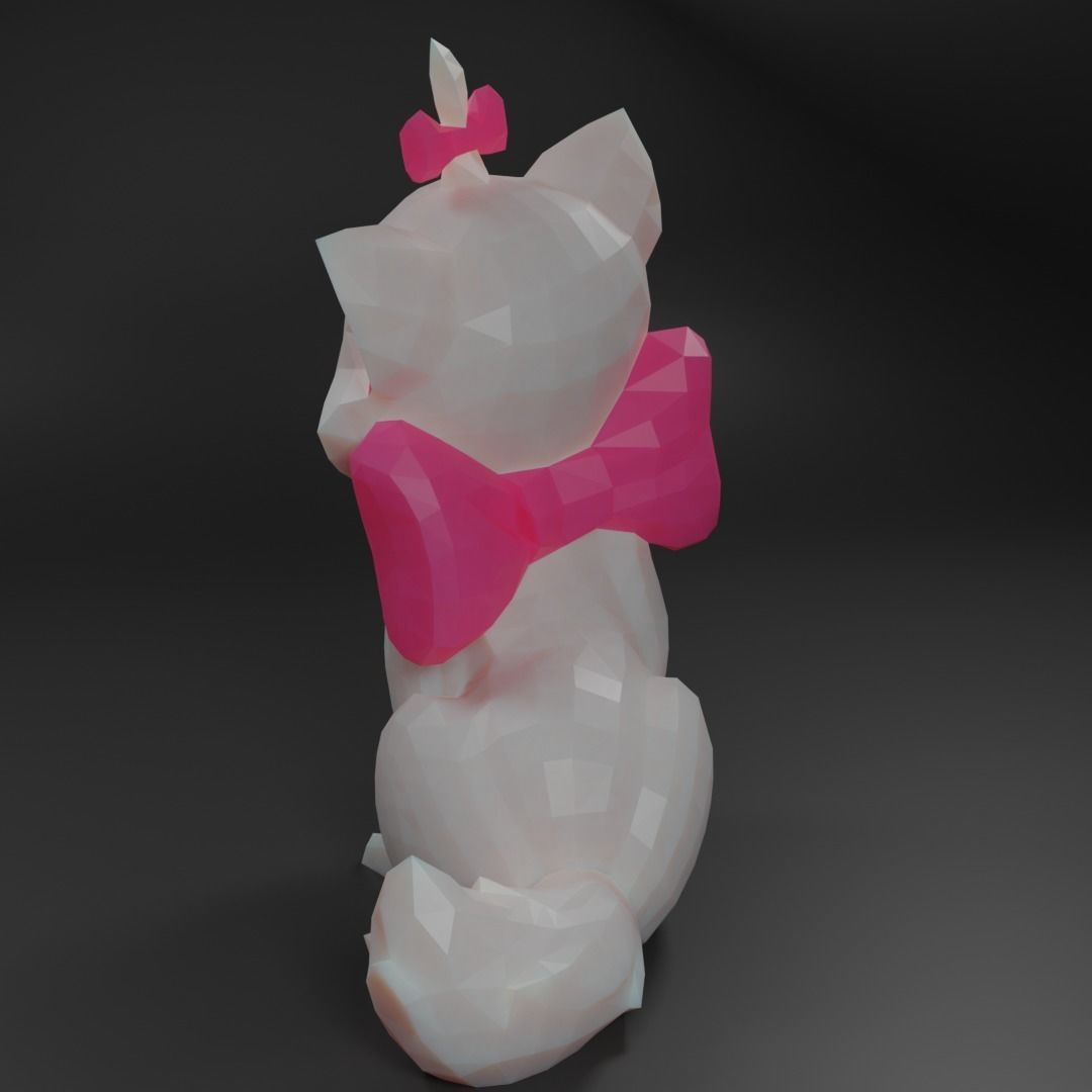 Mari Aristocats Low Poly 3D model Low-poly 3D model_6