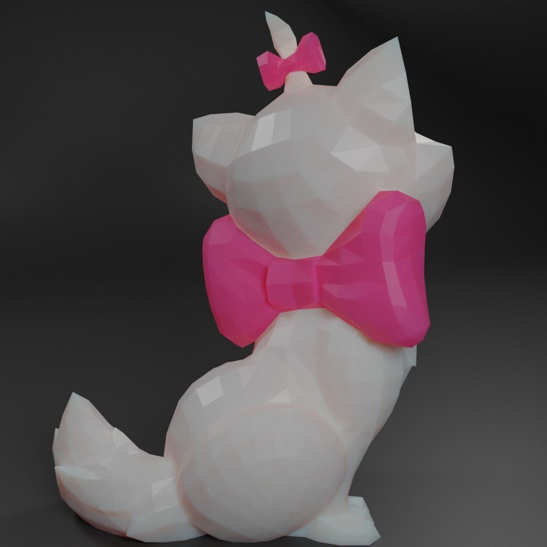 Mari Aristocats Low Poly 3D model Low-poly 3D model_9